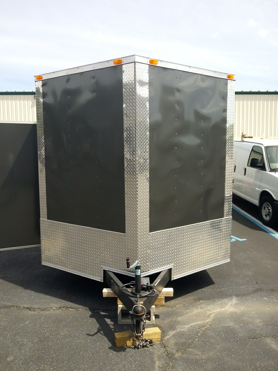 5x8 $2899 8x24 $7999 8.5x32 $11999 Enclosed Vnose Trailers