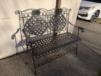 Fold Up Iron Bench