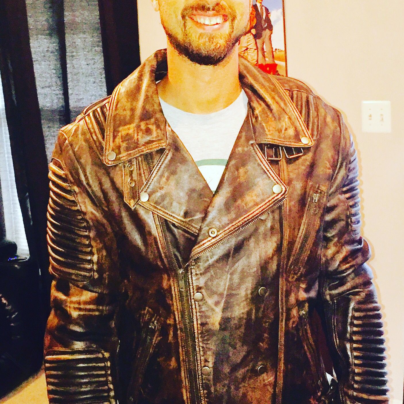 LZF/KL/ real vintage lambskin leather jacket, buy one get another for free for a limited time online only