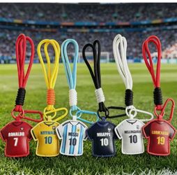 Football Jersey Leather Keychain Top