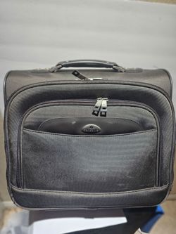 Samsonite leather shoulder bag/travel tote