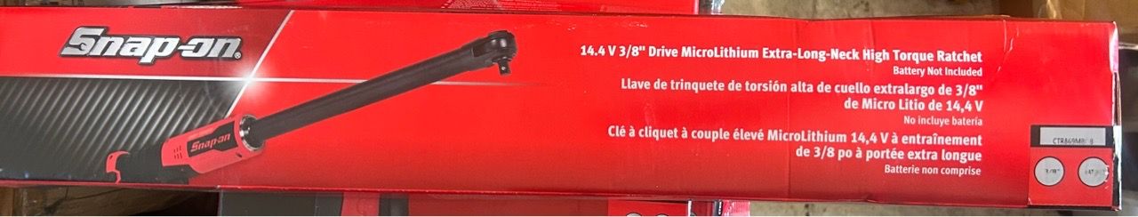 Snap-on 14.4V 3/8" Drive Extra-Long-Neck Ratchet Blue $400 OBO