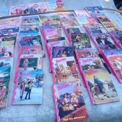 LARGE BARBIE BOOK COLLECTION 90's