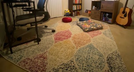Area Rug | Multicolor Abstract Pattern