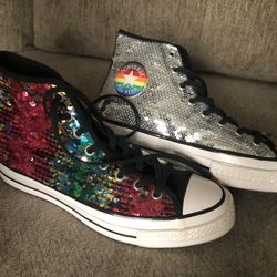 Rainbow/Pride Converse  Unisex