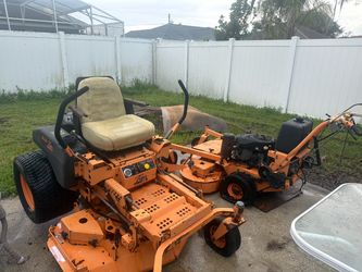 2 scag mowers