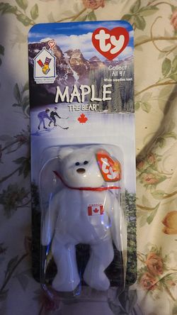 Beanie baby - maple the bear collectible beanie baby kids toys. Sealed