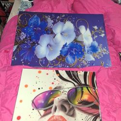 art deco pictures laquaer very nice will separate 45$bundle