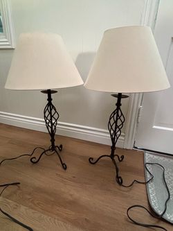 Iron Table Lamps (2)