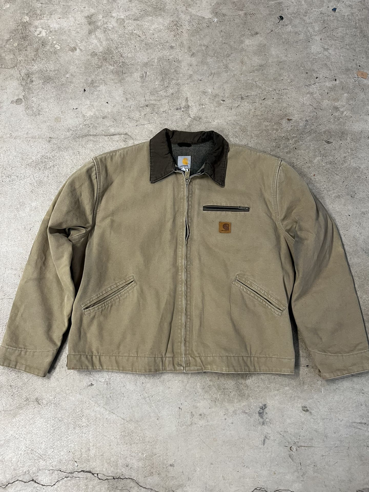Carhartt Detroit Jacket Tan Size Medium