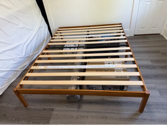 Queen wood platform bed frame