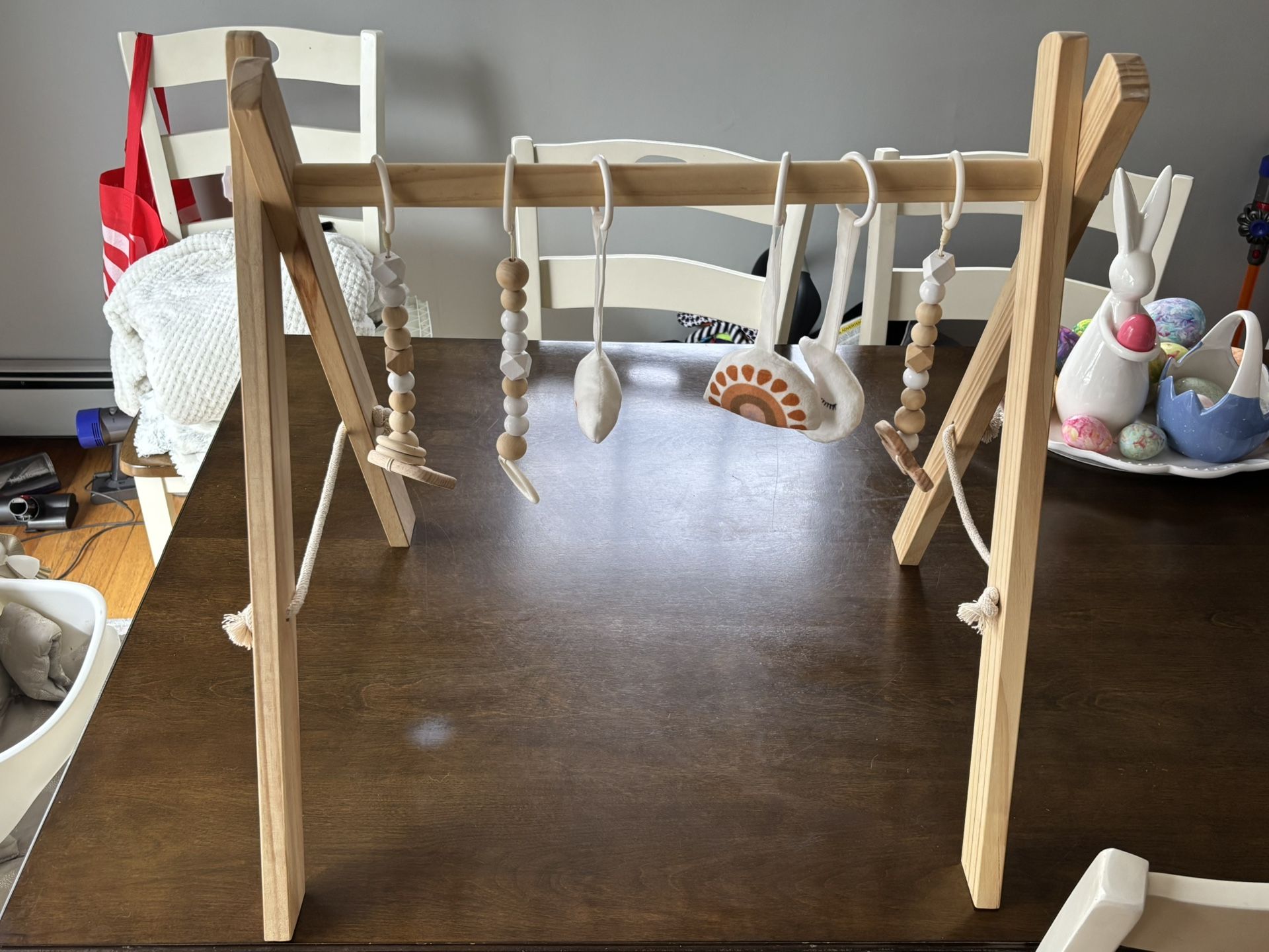FOLDABLE WOODEN PLAY GYM