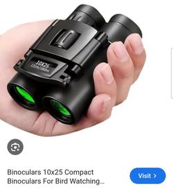 10X25 131i//0000m
Binoculars 10x25 Compact Binoculars For Bird Watching...Comes with storage bag