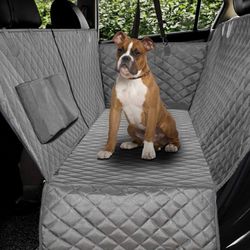 Luxury Quilted Dog Car Seat Covers with Side Flap, Cover for Cars, Trucks, and Suv's - Waterproof & Nonslip Dog Seat Cover (Large(57''Wx60''L)
