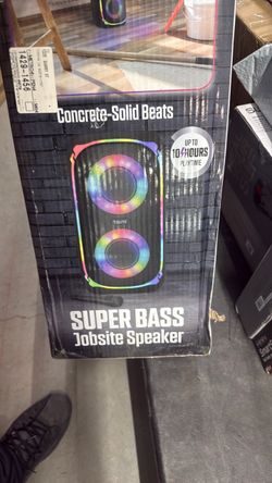 Tzumi Super Bass Jobsite Bluetooth Speaker