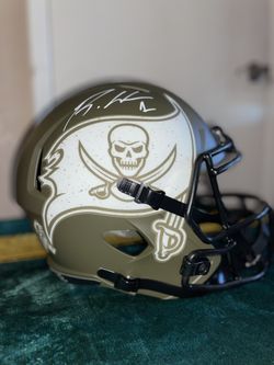 Buccaneers Rachad White Autographed STS Helmet