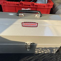 Craftsman Vintage tool box with crown emblem,