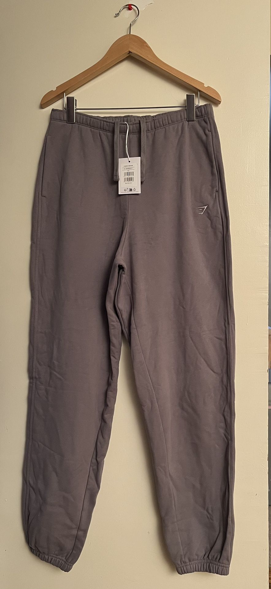 Oversized Fits Fleece Joggers In Grey Size Medium