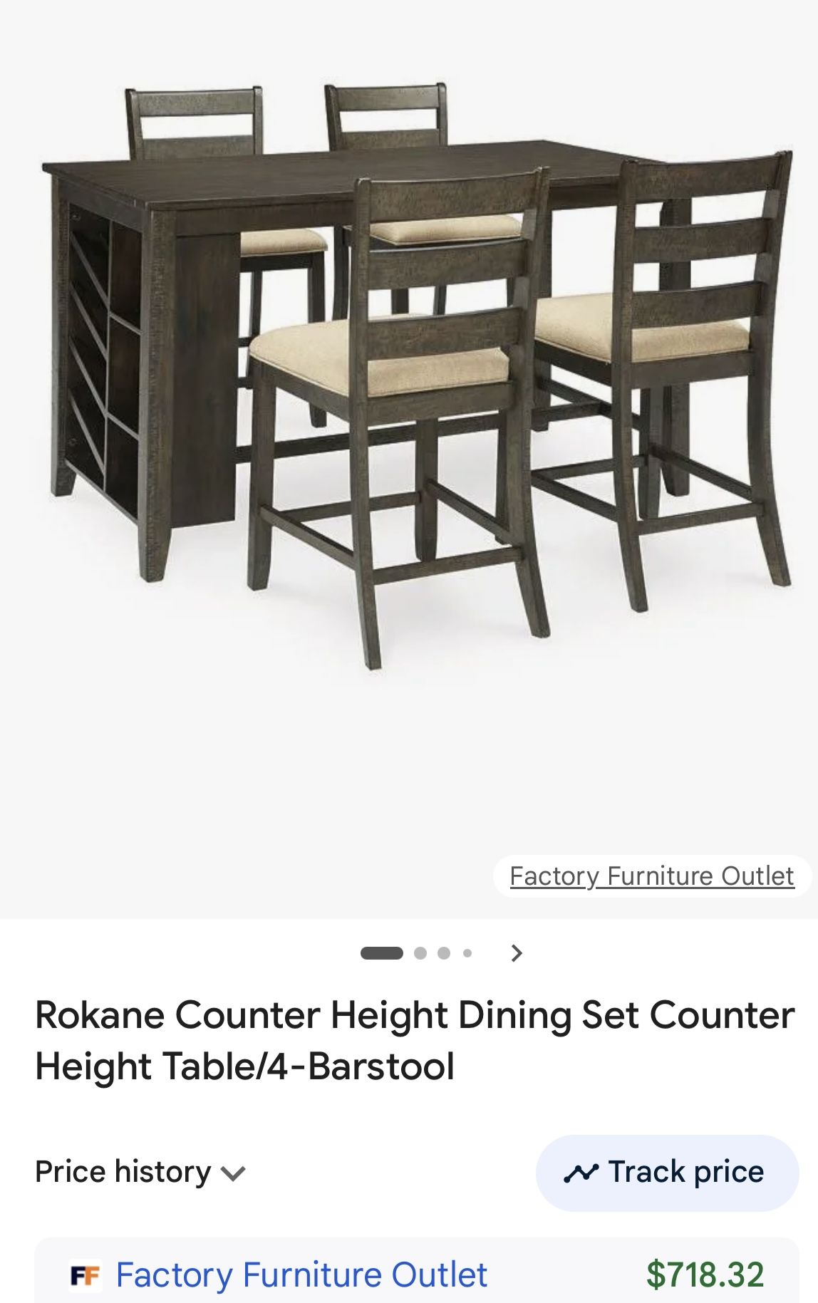 Used High Bar Table W Chairs