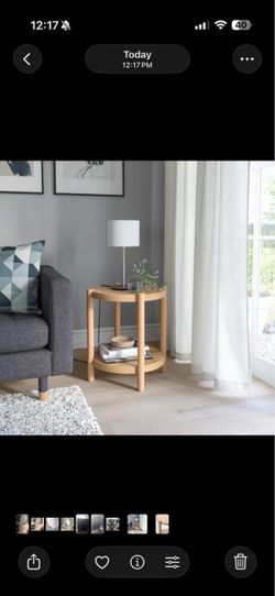 Oak Veneer Side/End Table