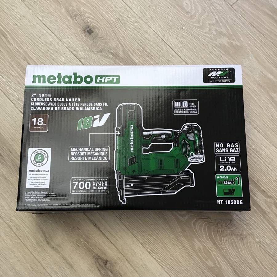 Metabo HPT 18 Ga. 2" Cordless Brad Nailer Kit