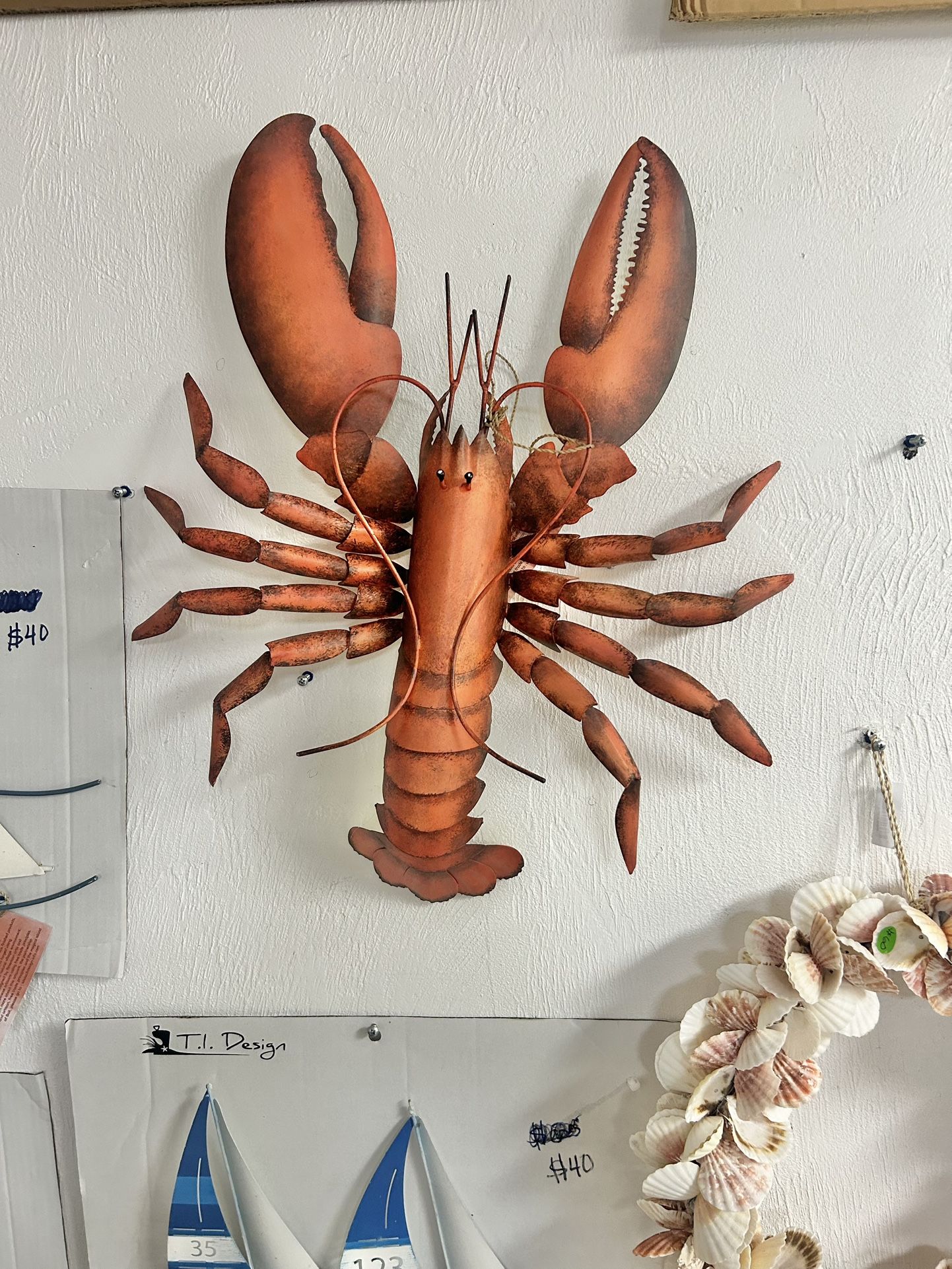 New Large Handcrafted Cooked Maine Lobster