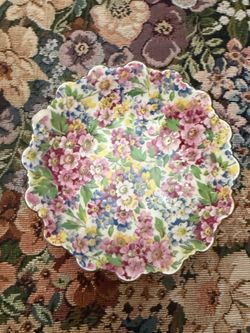 1950’s  James Kent "Apple Blossom" chintz dish