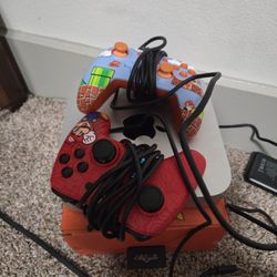 Mac Book Mini With Wired Nintendo Switch Controllers