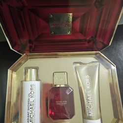 MICHAEL KORS SEXY RUBY 3 PIECE GIFT SET EAU DE PARFUM SPRAY 50ML NIB-5NP5-Y7