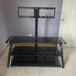 TV Stand w/TV mount and shelves