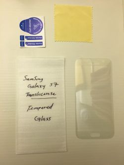 Qty. : 2 - Samsung G. S7 Translucent Tempered Glass