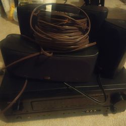 Five Piece Sound System With Subwoofer
