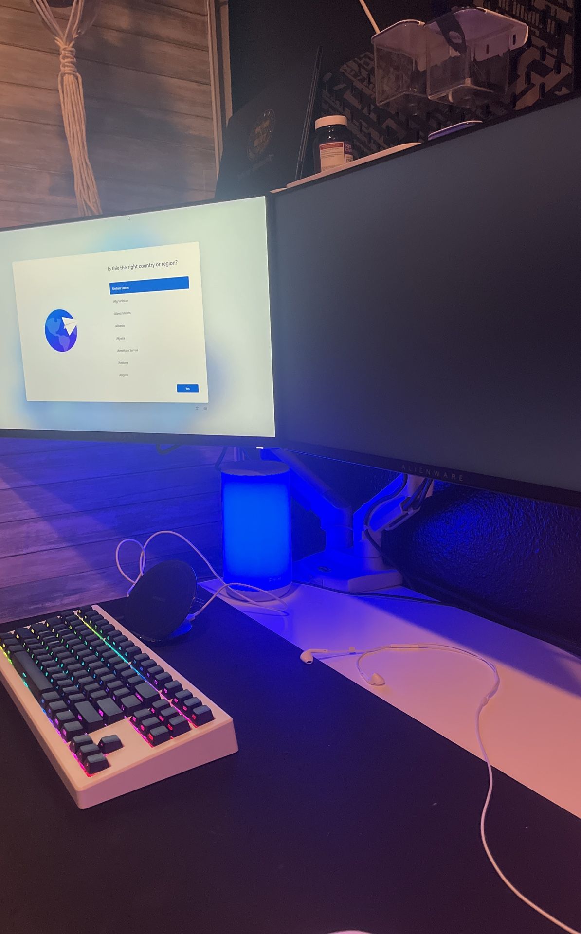 Dual Alienware 360hz Monitors