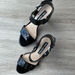 Karl Lagerfeld Black Shiny Heels