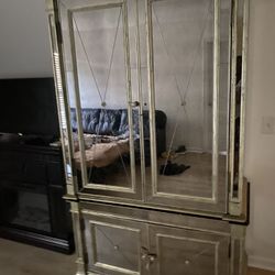 Mirrored Armoire / Entertainment Center