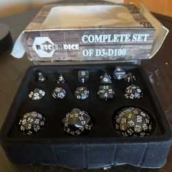 D&D Dice Set Complete Set of D3 - D100
