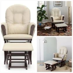 Tan/wood Glider Chair For Sale (Brand New)