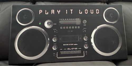 Boombox Canvas Wall Art