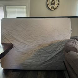 Queen Size Mattress And box Spring, Cover And Rails