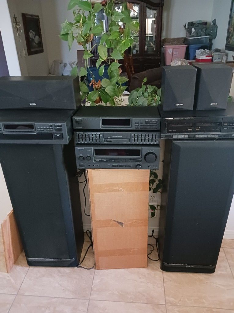 Old School Kenwood Stereo Surround System