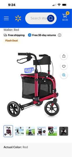Foldable 3 wheel rollator  walker