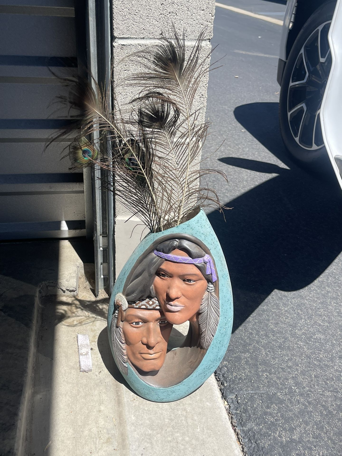 Native American-Style Art Vase