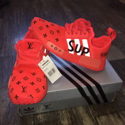 Louis Vuitton X Supreme Nmd Red