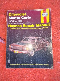 Chevy Monte Carlo Haynes Manual