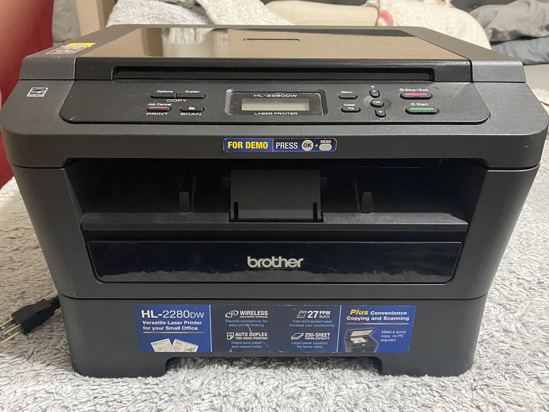 Brother HL2280DW Monochrome Laser Printer for Sale in Orlando, FL