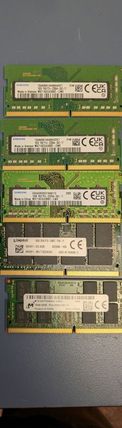 Laptop memory 16gb  $50 each obo