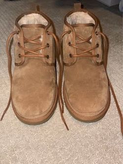 UGG Men’s Neumel Chukka Boots Chestnut Suede Shearling Lined Size 11