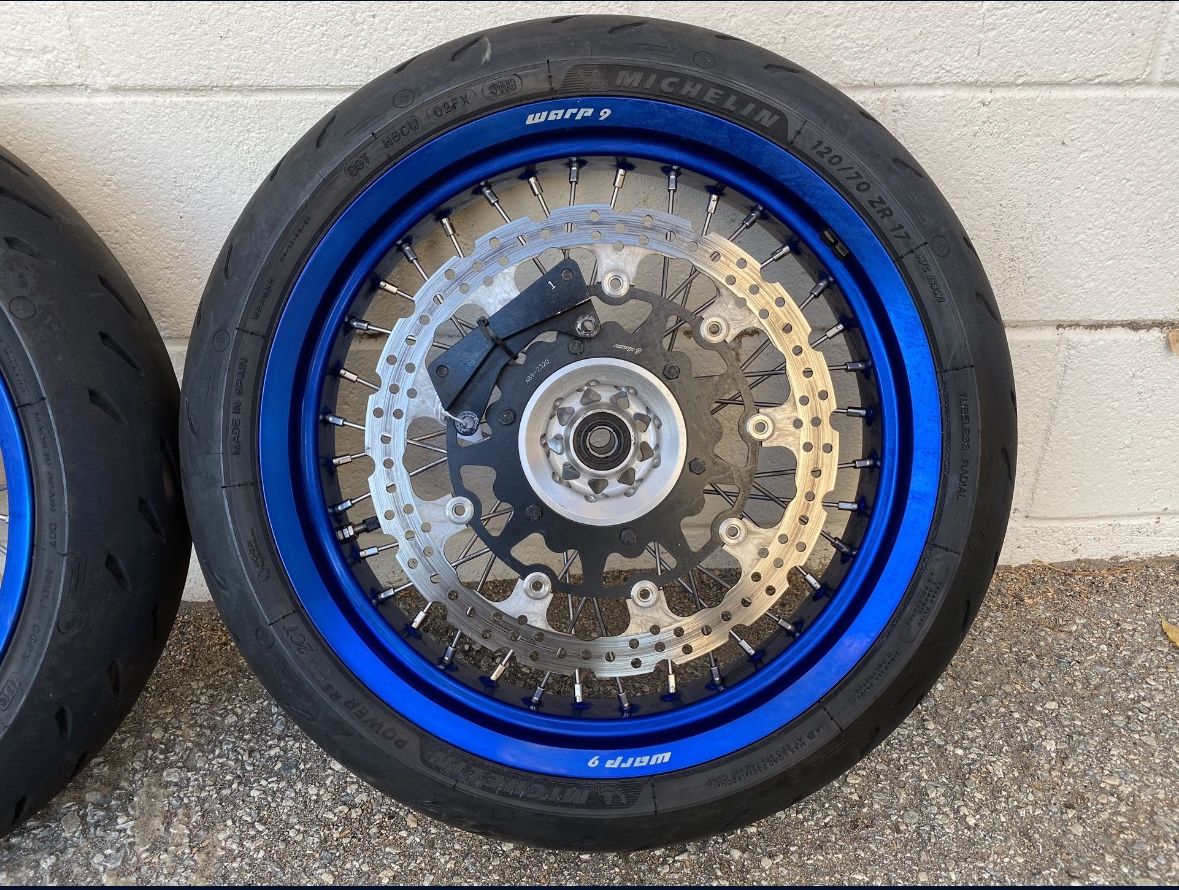 WARP 9 RACING SUPERMOTO WHEELS AND TIRES - YAMAHA WR250R