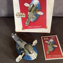 Hallmark Ornament Star Wars Slave 1 Starfighter Attack Of Clones