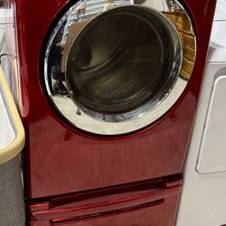 LG Electric Dryer on Pedestal